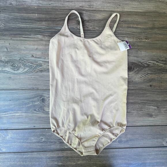 Tan Beige Bodysuit Adjustable Straps Body Briefer SZ 2XL C101547 - Picture 1 of 6